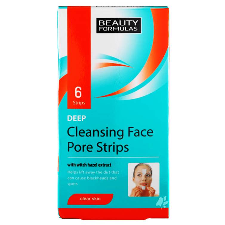 Beauty Formulas Deep Cleansing Face Pore Strips (Pack of 6)