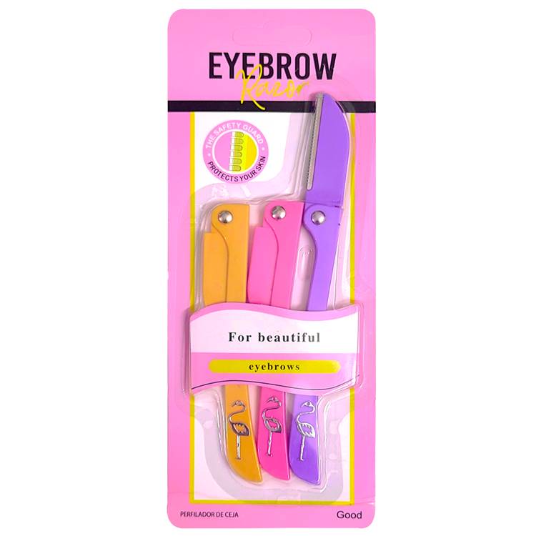 Foldable Eyebrow Razor (Pack of 3)