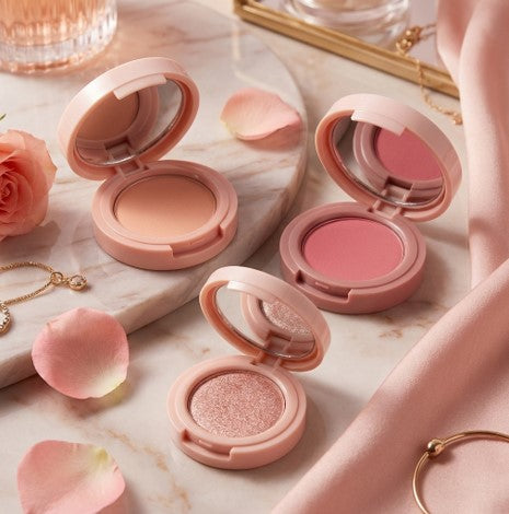 Hudamoji Blusher & Highlighter 3 In 1