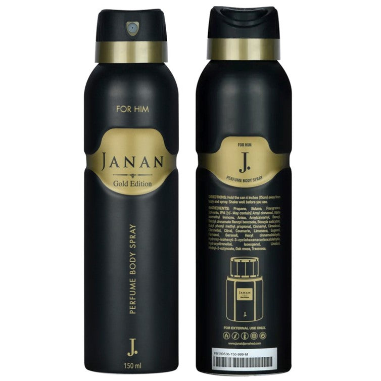 Junaid Jamshed J. Janan Gold Edition Perfume Body Spray 150ml