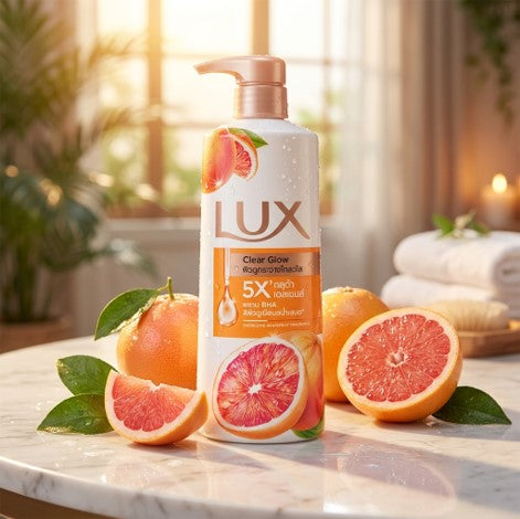 Lux Body Wash Clear Glow 450ml (Imported)