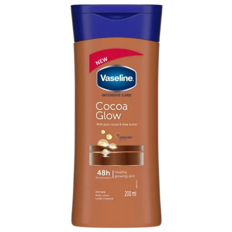 Vaseline Intensive Care Cocoa Glow Lotion 200ml (Imported)