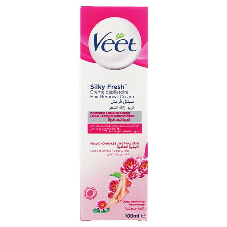 Veet Silky Fresh Hair Removal Cream for Normal Skin 100ml (Imported)