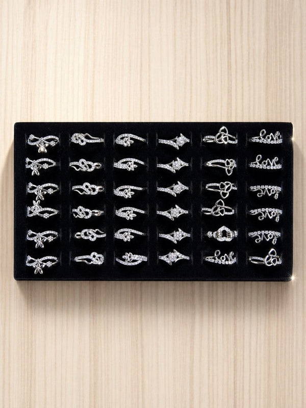 Adjustable Silver Rings for Women (Random Shapes)