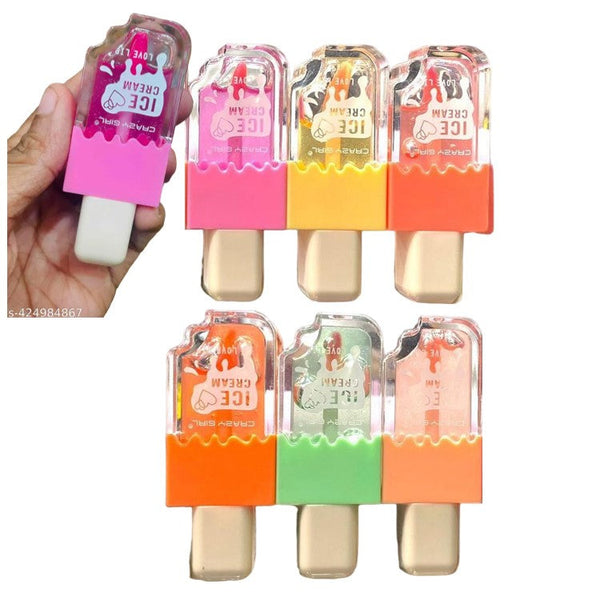 Crazy Girl Ice Cream Shape Lip Gloss