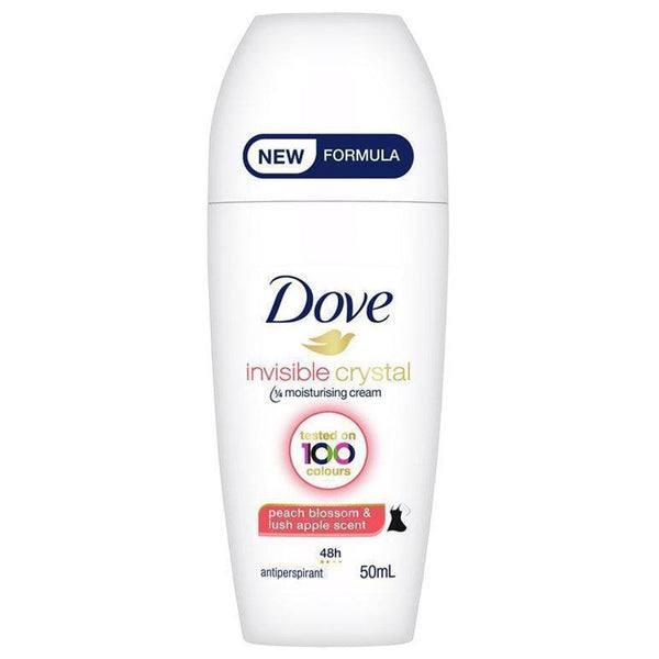 Dove Invisible Crystal Peach Blossom & Lush Apple Anti perspirant Roll On