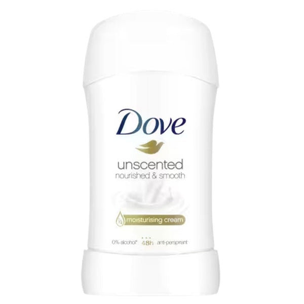 Dove Unscented Nourished & Smooth Deodorant Stick 40g