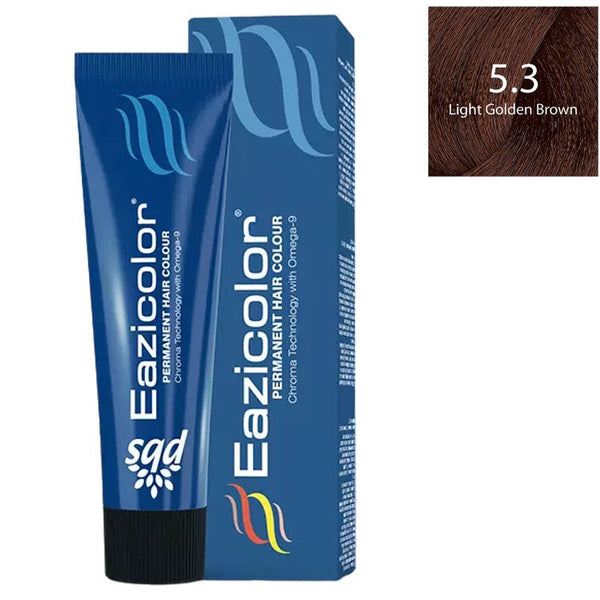 Eazicolor Professional Tube 5.3 Light Golden Brown 60ml