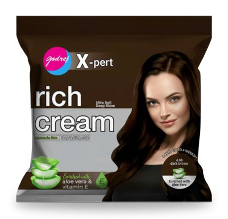 Godrej Expert Rich Creme Hair Color 4.06 Dark Brown