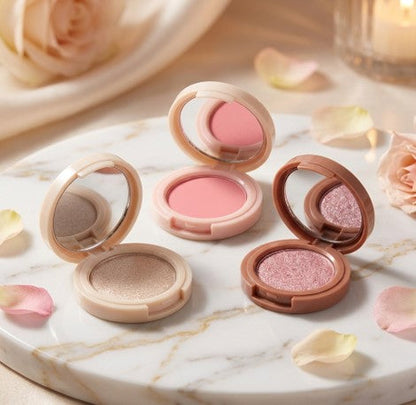 Hudamoji Blusher & Highlighter 3 In 1