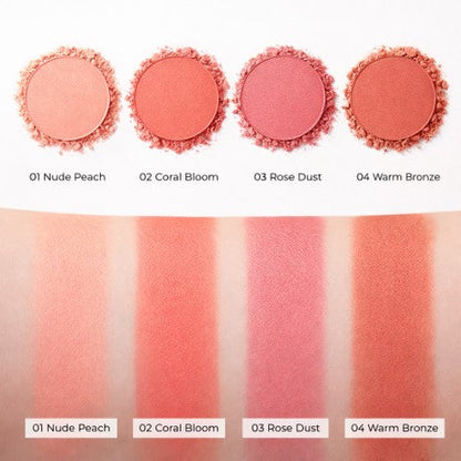 Hudamoji Silky Powder Blush (4 Shades)