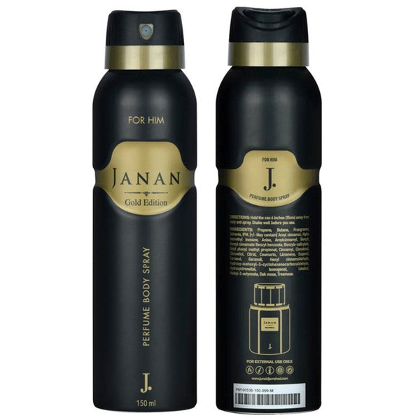 Junaid Jamshed J. Janan Gold Edition Perfume Body Spray 150ml