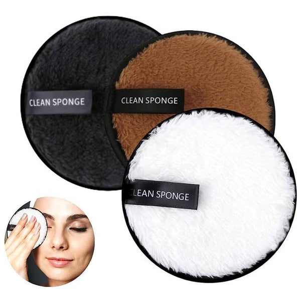 Makeup Remover Sponge Reusable Microfiber (Pack of 3)