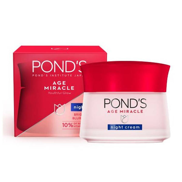Pond's Age Miracle Wrinkle Youthful Glow Night Cream 50g (Imported)