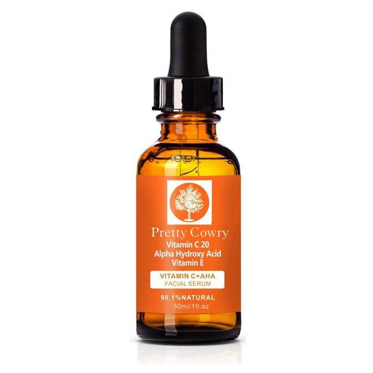 Pretty Cowry Vitamin C + AHA Facial Serum