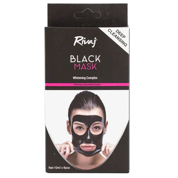 Rivaj Deep Cleansing Black Mask (Pack of 6)