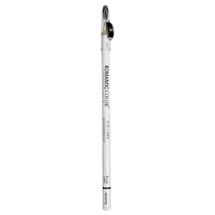 Romantic Color Eyeliner Waterproof with Sharpener White