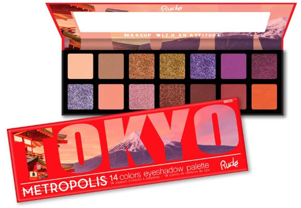Rude Metropolis 14 Color Eyeshadow Palette - Tokyo
