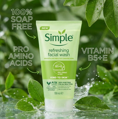Simple Kind to Skin Refreshing Facial Wash 150ml