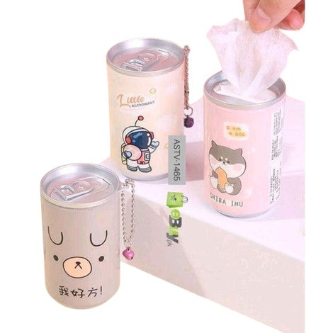 Tin Shape Mini Portable Wet Wipes 30 Pieces