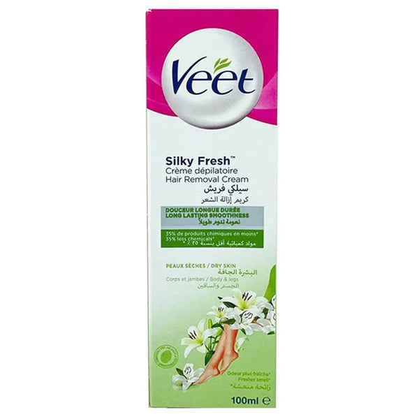 Veet Silky Fresh Hair Removal Cream for Dry Skin 100ml (Imported)