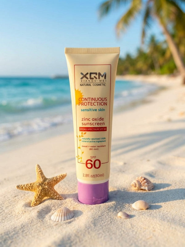 XQM Zinc Oxide Continuous Protection Sunscreen SPF60 80ml
